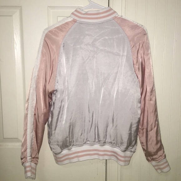 pink and white bomber jacket - Picture 2 of 2